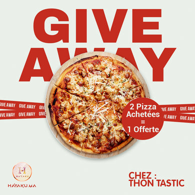 2 Pizza Achetées = 1 Pizza Offerte