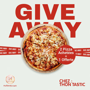 2 Pizza Achetées = 1 Pizza Offerte