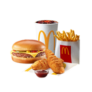 Menu Fusion : Tenders (2 Pcs) + Cheeseburger