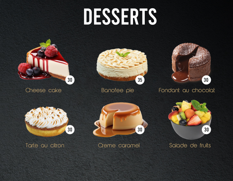 Desserts