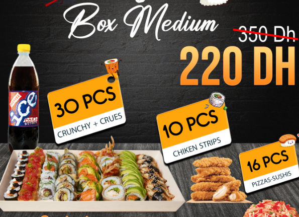 Sushi box medium