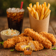 x5 crunchy pièces avec frites et boisson