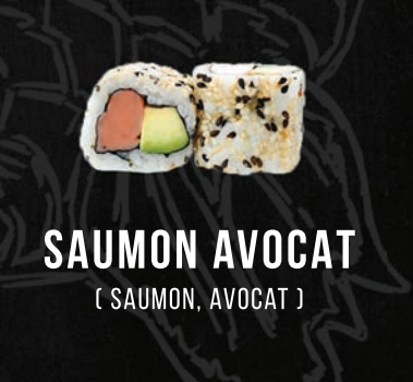 Saumon avocat 4pc