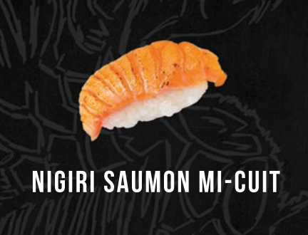 Nigiri Saumon Mi-cuit 2pc