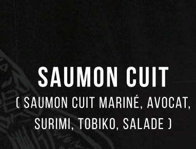 Saumon cuit 6pc