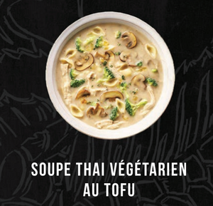 soupe thai végétarien au tofu