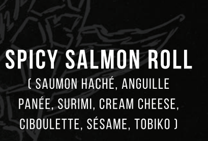 Spicy Salmon roll 4 pc